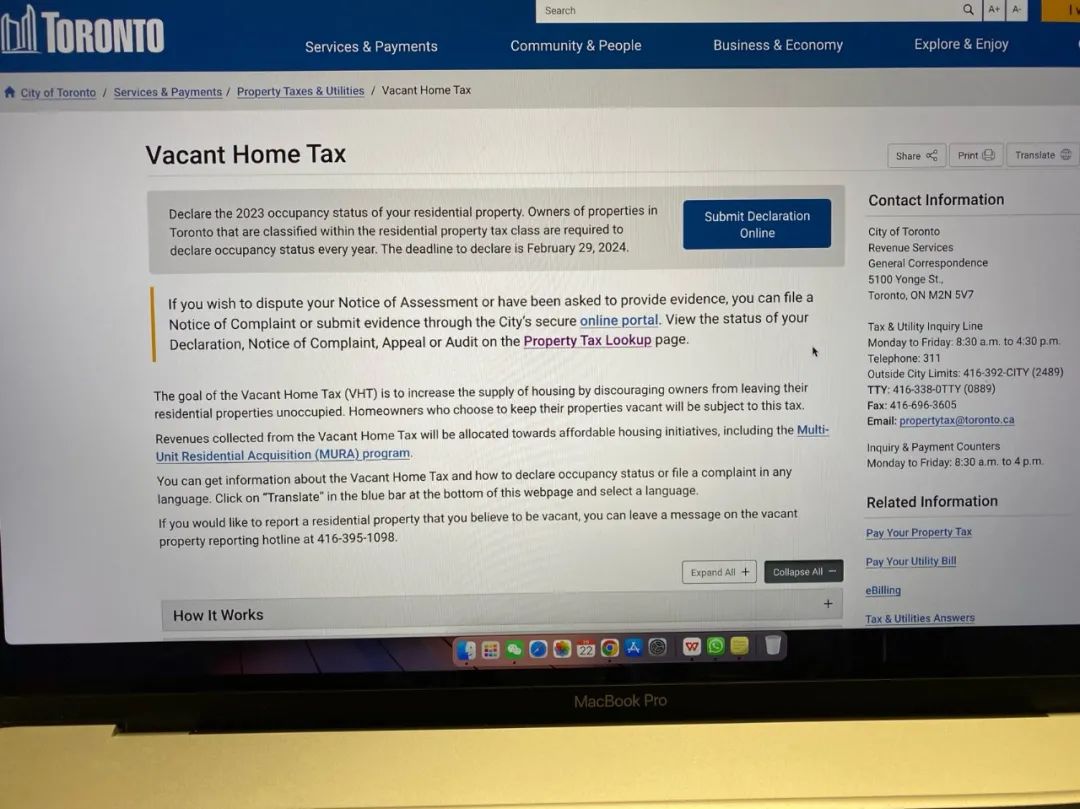 2月29日最后截止！晚报罚250，不报交1万！多伦多房屋空置申报：市政厅下周现场开班教学