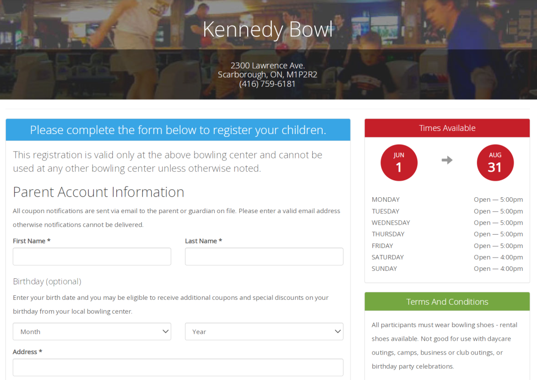 暑期限定福利！北美儿童免费打保龄球：3月1日开放报名！