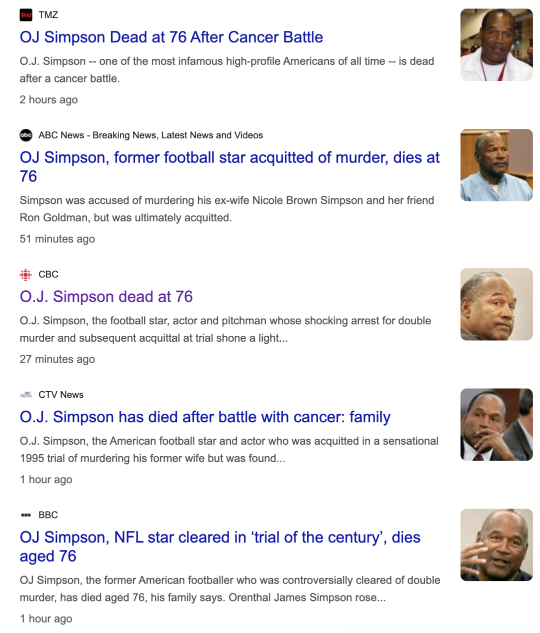 辛普森杀妻案”当事人OJ辛普森去世：真相只有天知道和狗知道| 多伦多妈妈部落