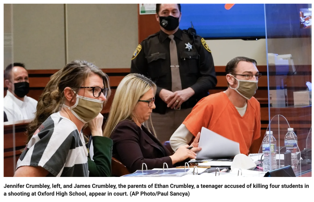 孩子犯法，爸妈连坐！15岁儿子在学校枪杀4人，父母被判刑坐牢10年！