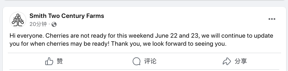 不踩雷！多伦多周边5个谷歌评分4分+的摘樱桃果园：哪家采摘体验感最佳？
