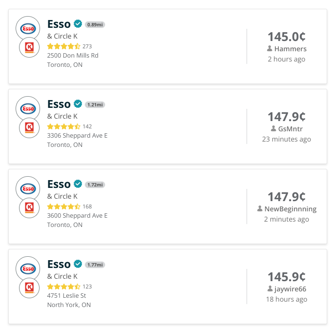 油价全城最低? 多伦多10个评分4星+的Costco加油站 油价全城最低? 多伦多10个评分4星+的Costco加油站