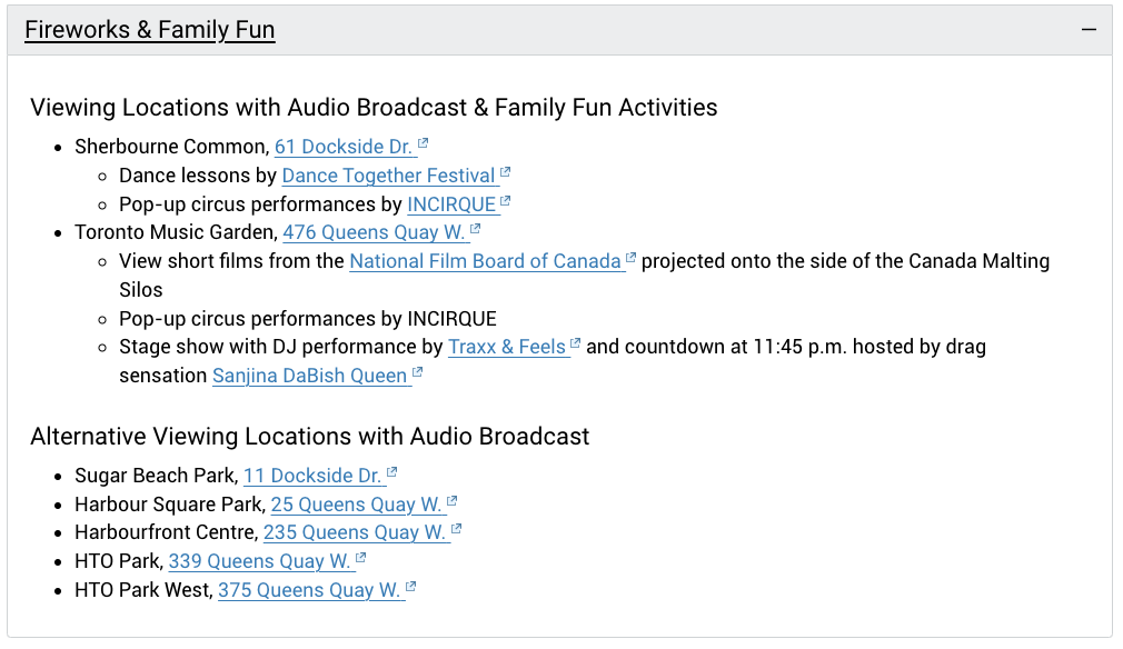 倒数3，2，1，2025上链接！多伦多各区跨年夜：去哪儿看烟花？