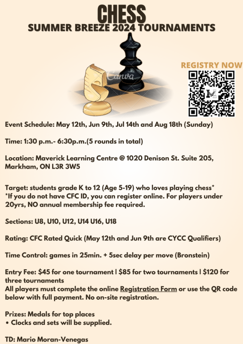 Brown Minimalist Chess Tournament Poster (1)